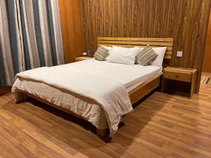 Voodi või voodid majutusasutuse Indus View Hotel Skardu toas