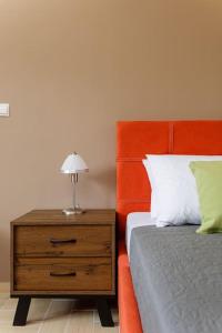 Postel nebo postele na pokoji v ubytování Galini House