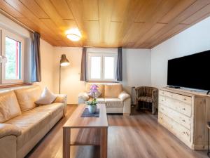 TV a/nebo společenská místnost v ubytování Apartment in Sankt Gallenkirch near Ski Lift