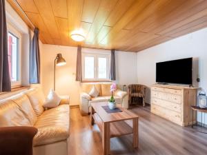 TV a/nebo společenská místnost v ubytování Apartment in Sankt Gallenkirch near Ski Lift