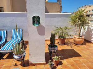 Balkon lub taras w obiekcie Penthouse Clavero Casasol