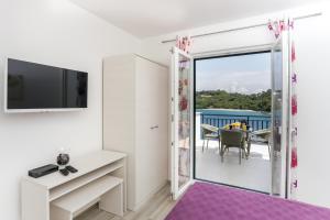 Balkón nebo terasa v ubytování Apartments Posta