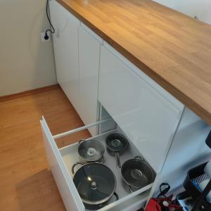 Kuchnia lub aneks kuchenny w obiekcie Apartament Dziwnów