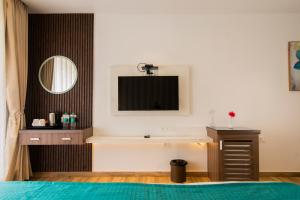 Sjónvarps- og/eða afþreyingartæki á Hotel Yog Vashishth