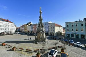 Výhľad na mesto Jindřichův Hradec alebo výhľad na mesto priamo z apartmánu