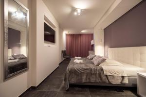 Luxury rooms Beach Mediteran客房内的一张或多张床位