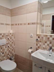 Kupatilo u objektu Hotel Skicentrum