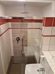 Kupatilo u objektu Hotel Skicentrum