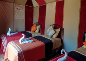Un ou plusieurs lits dans un hébergement de l'établissement Desert Life Camp