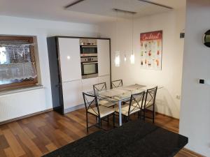 Kuchyň nebo kuchyňský kout v ubytování Apartamenty pod Dzikowcem