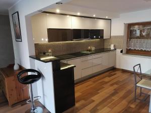Kuchyň nebo kuchyňský kout v ubytování Apartamenty pod Dzikowcem