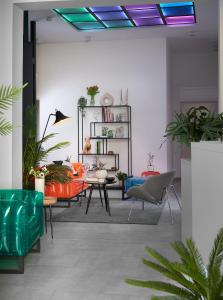 Posezení v ubytování Butik Art Hotel