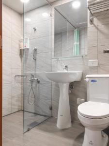 Koupelna v ubytování SHOW Liquiu B&B