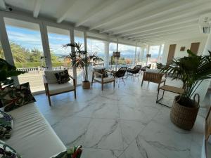 Uma vista da montanha tirada do hotel 