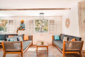 Setusvæði á Hôtel Bambou & Spa
