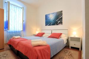 Postel nebo postele na pokoji v ubytování Apartment City Center Dragica