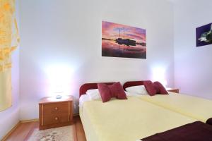 Postel nebo postele na pokoji v ubytování Apartment City Center Dragica