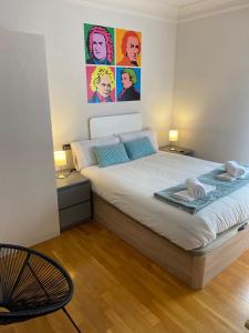 Postel nebo postele na pokoji v ubytování Casa Melodía