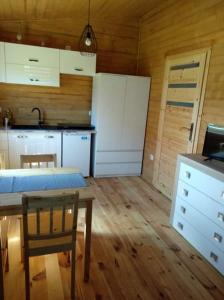 Kuchnia lub aneks kuchenny w obiekcie Domki Jastrzębia Mazury