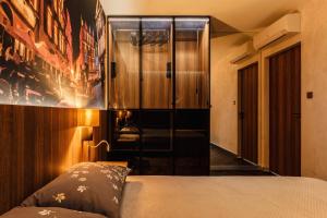 Posteľ alebo postele v izbe v ubytovaní SkyView Suite - Niepowtarzalny widok i basen