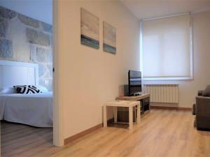 Μια τηλεόραση ή/και κέντρο ψυχαγωγίας στο Apartment in Ourense near Hot Springs