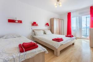 Posteľ alebo postele v izbe v ubytovaní Apartment Astrid