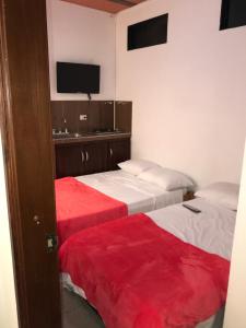 Postel nebo postele na pokoji v ubytování Hotel Buganvilla