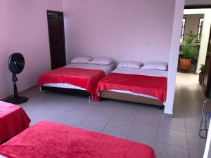 Postel nebo postele na pokoji v ubytování Hotel Buganvilla