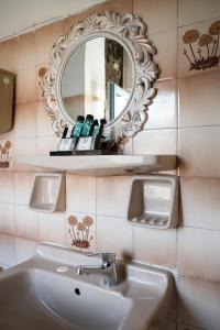 A bathroom at Dionysos Hotel