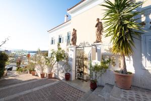 A balcony or terrace at Dionysos Hotel