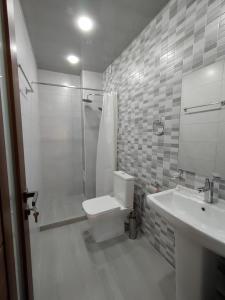 Koupelna v ubytování V.MOD Hotel
