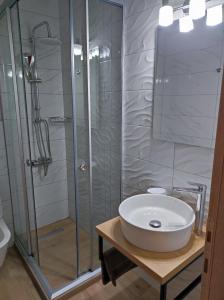 Koupelna v ubytování NUCA GUESTHOUSE