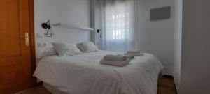 Postel nebo postele na pokoji v ubytování APARTAMENTO EN BARBATE