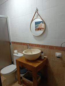 A bathroom at Rinconcito El Tablado