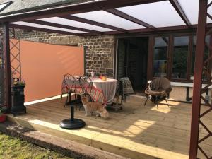 Patio nebo venkovní prostory v ubytování Le jardin des fées