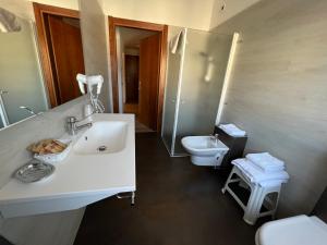 Koupelna v ubytování Hotel Dolomiti