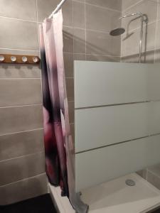 Koupelna v ubytování Relais de la poste ch Rose
