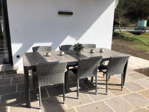 Patio nebo venkovní prostory v ubytování Bergmoment Apartments