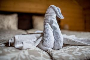 Posteľ alebo postele v izbe v ubytovaní Apartmány Kraš