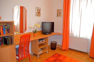 Televízia a/alebo spoločenská miestnosť v ubytovaní Apartment Philadelphia Vienna
