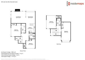 a floor plan of a house at Summer Fun - SLOPESIDE 4BR 3BA with 3 Spas, Pool and Sauna - Perfect for Family and Friend Getaways All Year Round 1849 Condos 693 condo in Mammoth Lakes