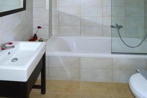 A bathroom at Villa in Nopigia with private pool