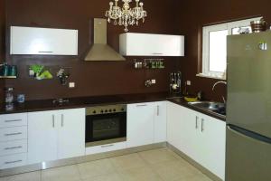 A kitchen or kitchenette at Villa in Nopigia with private pool
