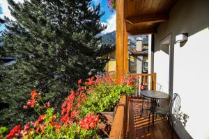 Balkón nebo terasa v ubytování Hotel Crampon