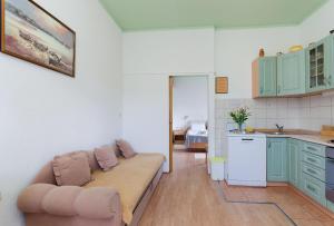 Kuchyň nebo kuchyňský kout v ubytování Apartments Mijatovic