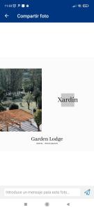 uma imagem de uma página de um website de jardim em Garden Lodge Hostal Evencio em Ribadavia