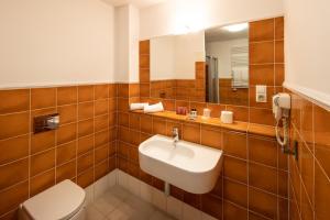 Kúpeľňa v ubytovaní Hotel Słoneczny Młyn