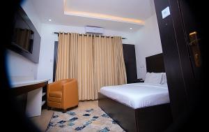 Katil atau katil-katil dalam bilik di Hotel Capitol