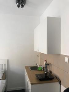 Kuchyň nebo kuchyňský kout v ubytování Apartman Kryštof