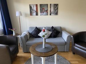 Posezení v ubytování Nordby Hotell